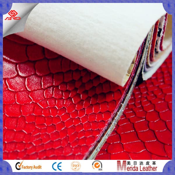 High quality  PVC polyester leather  for Bag